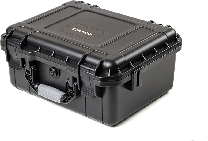 Waterproof Case for DJI Air 3S / 3 Fly More Combo Hard Shell Shockproof Case with Mesh Pocket for Accessories Custom-Fit Foam for Drone Controller Components Batteries Charger 14.2x6.3x11.4