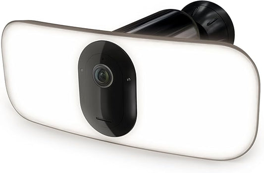 Arlo Pro 3 LED Floodlight Security Camera 2K HDR 2000-3000 Lumens | Wire-Free | Protect Driveways & Alleyways | Connects to Wi-Fi | Color Night Vision, Motion Sensor, 2-Way Audio, Rechargeable (Black)