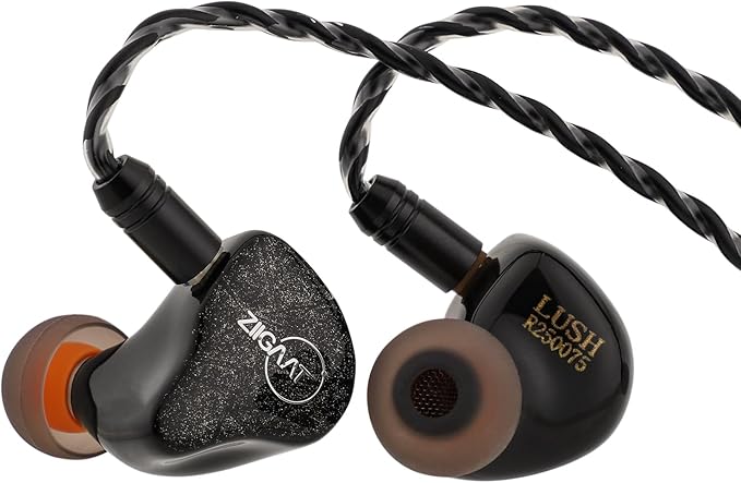 Linsoul ZiiGaat Lush in Ear Monitor, 1DD+4BA Hybrid Earphone IEM, Studio Monitor Tunning Wired Earbuds with Detachable Cable for Professional Music Engineers Audiophiles (Silver)