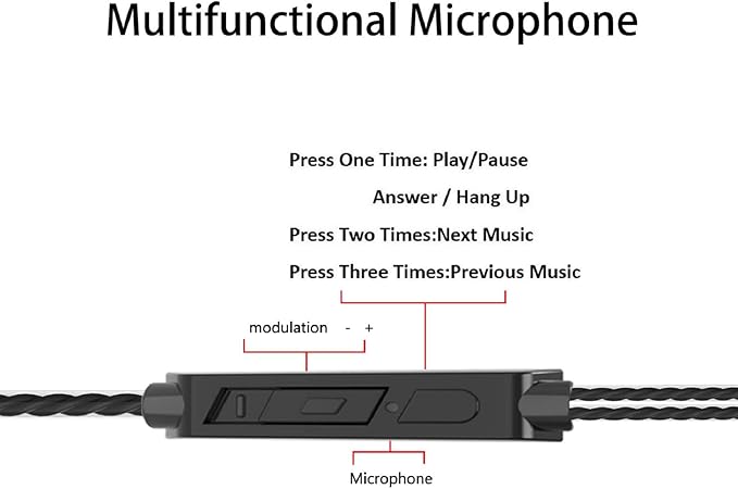 YNR 4 Pairs Wired Earbuds with Microphone & Volume Control, in Ear Earphones for School, Noise Islating High Definition, for 3.5mm Jack iPhone iPad iPod Samsung Google Devices (A12-4)