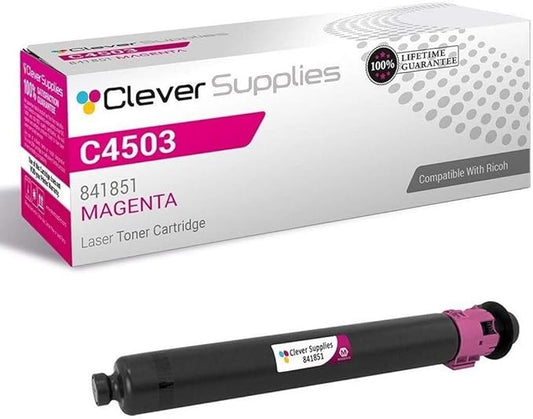 CS Replacement Toner Cartridge Compatible with Ricoh C4503 841851 Magenta Color Laser Aficio MP C4503 Aficio MP C4504 Aficio MP C5503 Aficio MP C6004 Aficio MP C6003 Magenta