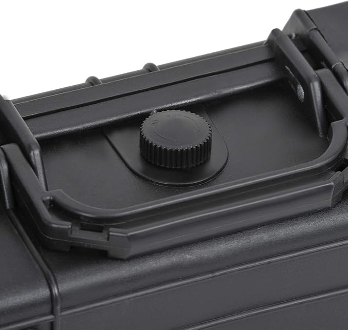 MEIJIA Portable Waterproof Protective Hard Case,Compact Camera Case with Customizable Fit Foam,Elegant Black,Fit for Drones,Camera,Lens, 9.17inchx7.56inchx4.33inch, Black, Dry Case