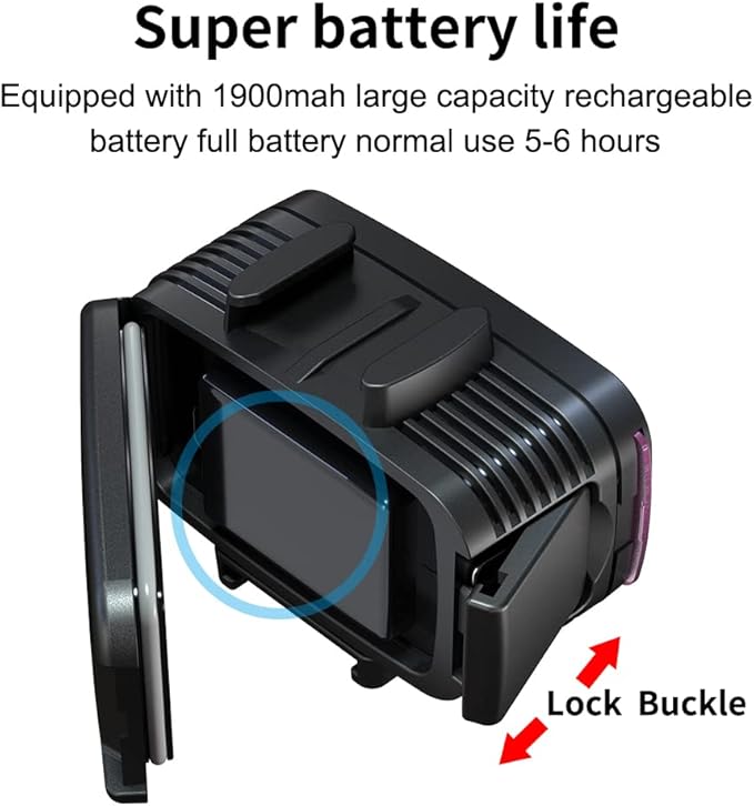 Dive Light Compatible with Gopro Light, 700LM Diving Flashlight, 4 Modes SL-100 Underwater Lights, 40m Waterproof Diving Fill Light, Underwater LED Video Light for Multiple Action Camera