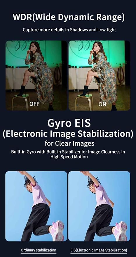 ORDRO 5K Night Vision Camcorder 30MP 24FPS Vlogging Camera 3.0" IPS Touch Screen Digital Camera with IR Light,Remote Control, Handheld Holder,32G Memory Card