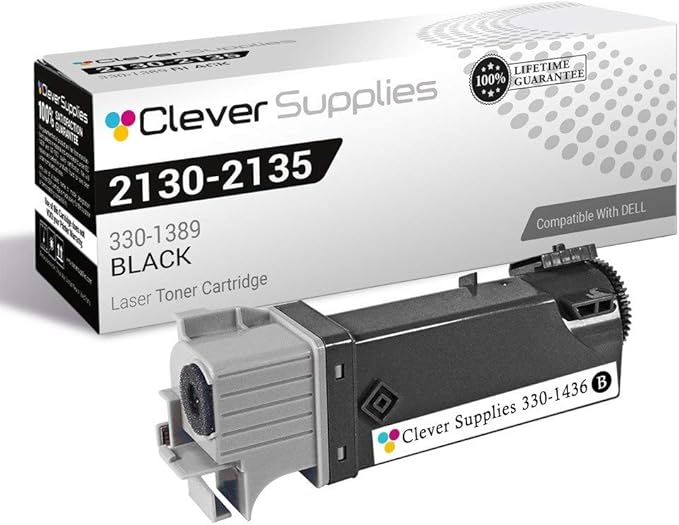 CS Replacement Toner Cartridge Compatible with Dell 2135n 330-1436 Black Color Laser 2130cn 2130