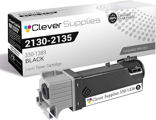 CS Replacement Toner Cartridge Compatible with Dell 2135n 330-1436 Black Color Laser 2130cn 2130