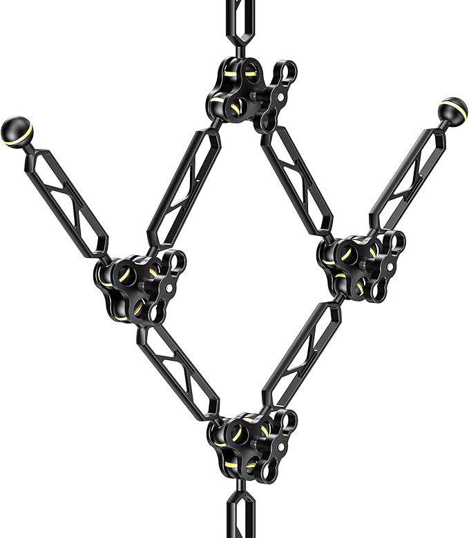 Sea frogs Ball Arm Ball to YS Mount Arm 6.0" Essential Diving Equipment Underwater Photography Gear Lighting System Aluminum Alloy Diving Equipment Accessory Lightweight Arms AM-22