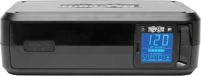 Tripp Lite 1000VA Smart UPS Battery Back Up, 500W Tower, 8 Outlets, LCD Display, AVR, USB, Tel / DSL / Coax Protection, 3 Year Warranty & $250,000 Insurance (SMART1000LCD) Black