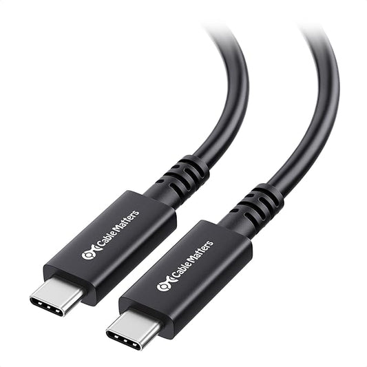 Cable Matters 20Gbps Active USB4 Cable 16.4 ft / 5m, Supports Up to [4K@60Hz Video, 60W Charging, 20Gbps Data Transfer] Compatible with Thunderbolt 4, USB C for VR Headset, MacBook, XPS, Surface Pro