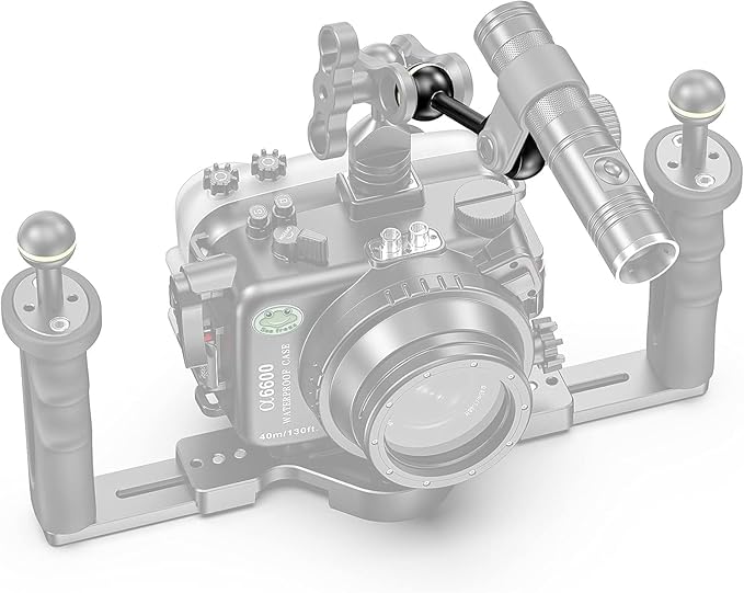 Sea frogs Ball Arm Ball to YS Mount Arm 3.0" Essential Diving Equipment Underwater Photography Gear Lighting System Aluminum Alloy Diving Equipment Accessory Lightweight Arms AM-8