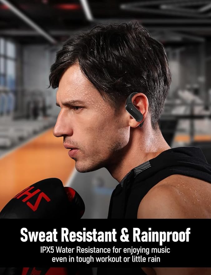 Speed 301 Wireless Earbuds Bluetooth Headphones for Workout Running Sports, Secure & Comfort Fit Ear Buds for iPhone and Android (SP301)