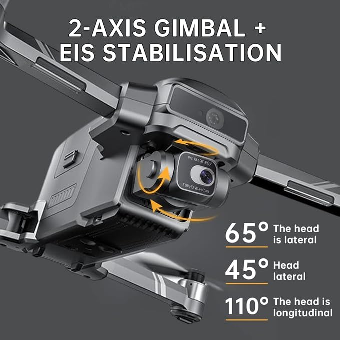 X-Verse SJRC F22 S2+ XR Drones with Camera for Adults 4K, RC Screen, 6KM RC Distance, 2 Axis Gimbal +EIS+Repeater, Professional Drone with Obstacle Avoidance, 3 Batteries for 120min Max Flight Time