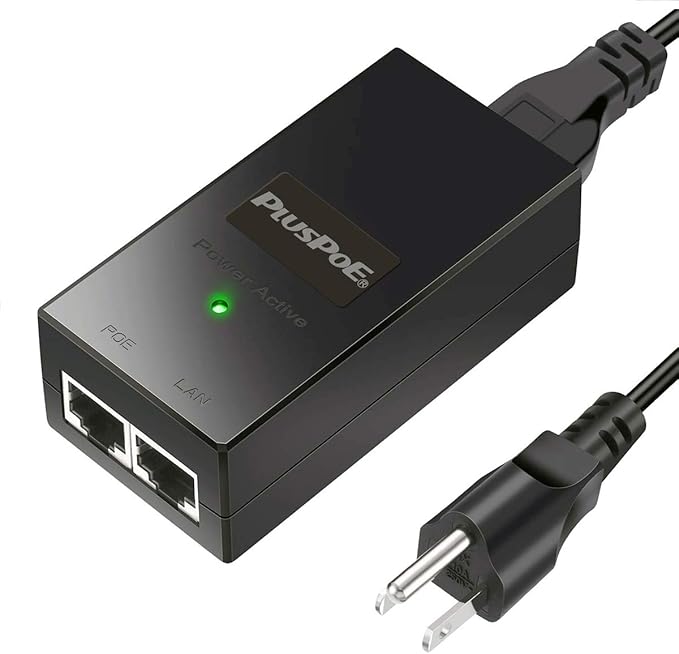 24V Gigabit Passive PoE Injector Adapter 24W for Ubiquiti and Mikroik 24 Volt PoE Devices, Replacement for Ubiquiti POE-24-24W-G, POE-24-12W-G, TP-Link TL-PoE2412G