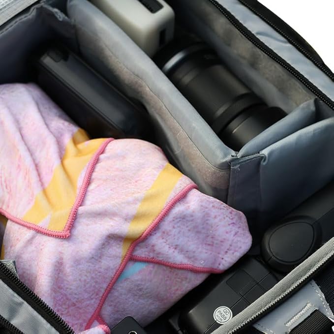 Self-Adhesive Storage Protective Magic Wrap Cloth for DSLR/Camera Lens/Phones/Tablets/Smartphone/Drone and all camera Accessories (13.7 * 13.7inch-Guru)