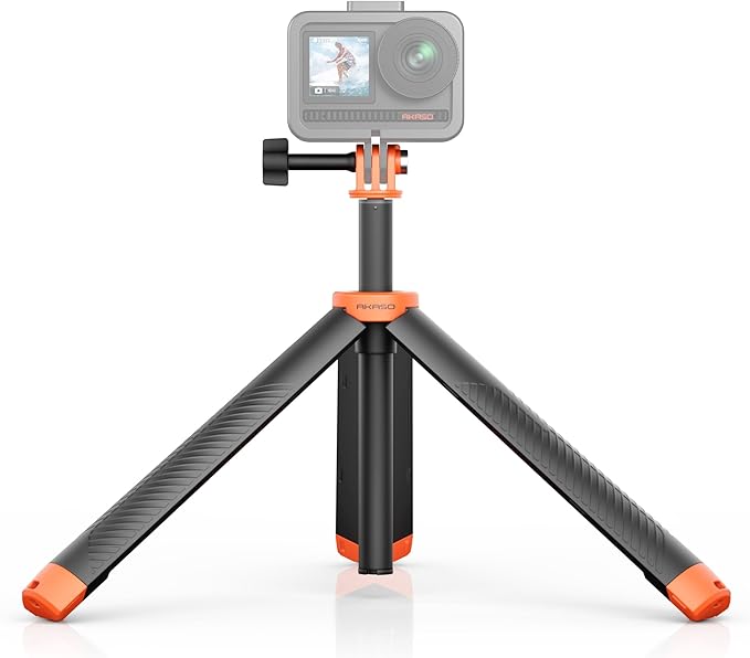 AKASO Floating Selfie Stick Tripod for Gopro Hero 13/12/11/10/ 9/Max/DJI Osmo Action EK7000/Brave 4/Brave 7 LE/Brave 7 Action Camera Handle Mount Accessories