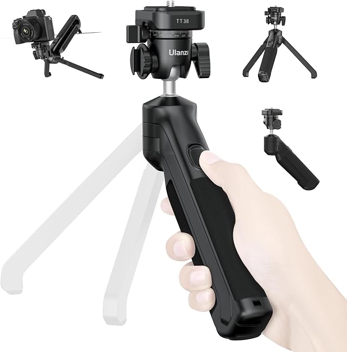ULANZI Tabletop Tripod for Camera Mini Vlogging Tripod TT38, Uka F38 ClickOpen Flexible Travel Tripods for Sony/Canon/Nikon/Fujifilm DSLR DJI Osmo Nano Pocket Shooting Selfie Video Vlog