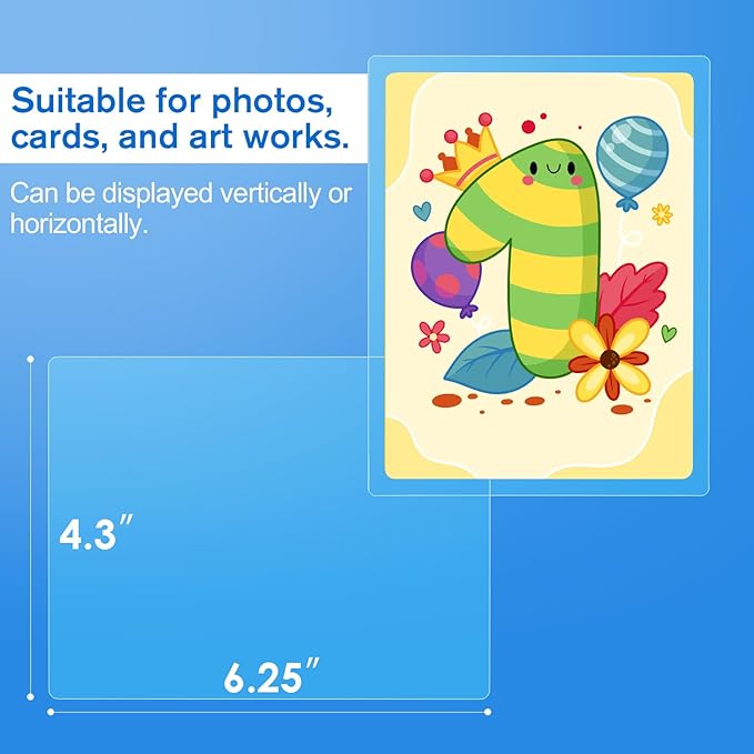 KTRIO 100 Pack Thermal Laminating Sheets 5 Mil, Hold 4 x 6 inch Photo Laminate Pouches for Laminator, Clear Lamination Paper Protection 4.3 x 6.25 inch, Round Corner, Home & Office