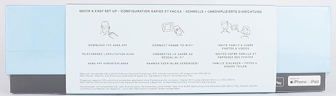 Aura Carver HD WiFi Digital Picture Frame, 10.1”, Add Photos with Aura App, Free Unlimited Storage - Wirecutter’s Pick for Best Digital Photo Frame 2022 - Gravel