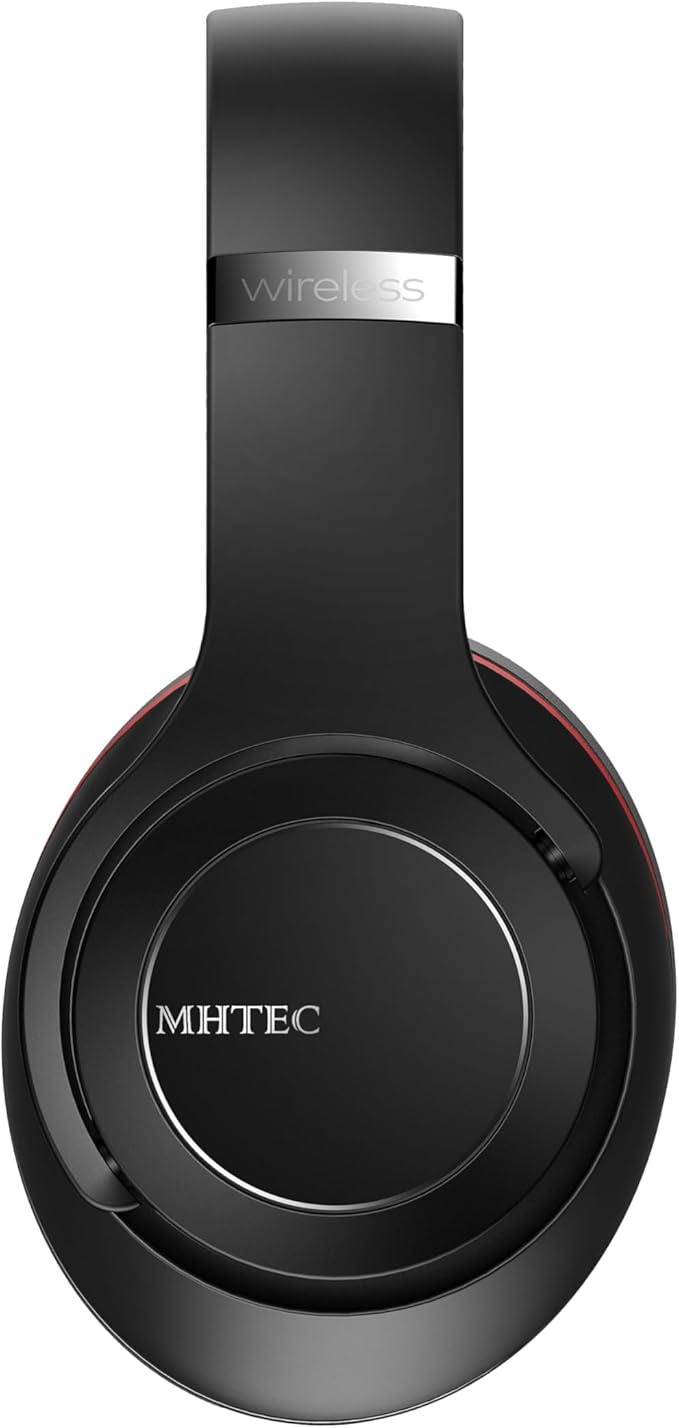 Bluetooth Headphones Over Ear, 90 Hours Playtime Wireless Headphone with 3 EQ Modes, Noise Isolating HiFi Stereo with Deep Bass, Microphone, Soft Earpads for Cellphone/PC