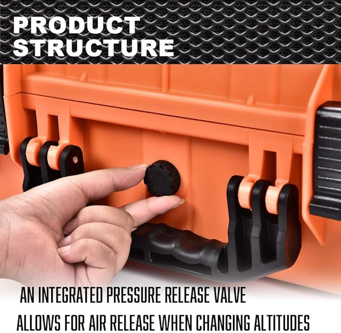 VR Carrying Case Outdoor Portable Storage Box Protector Glasses Bags(Orange)