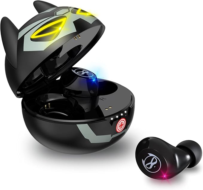 Earbuds for Kids Cute Design in-Ear Wireless Earphones for Kids Boys Adult Bluetooth 5.0 Waterproof Sport Stereo Headphones with Mic for iPhone/Android