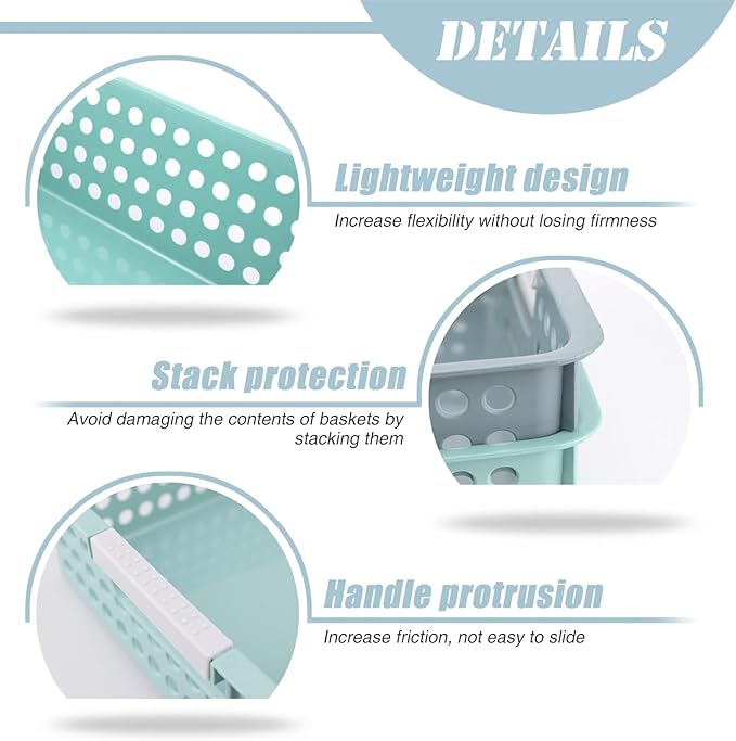 Turn in Trays Classroom, 4Pcs Paper Trays for Classroom, Book Baskets for Library, Drawers, Office, Home
