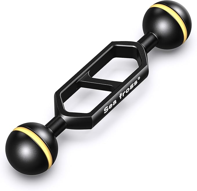 Sea frogs Double Ball Arm 4.0" Essential Underwater Photography Gear Lighting System Aluminum Alloy Diving Equipment Accessory Lightweight Arms AM-9