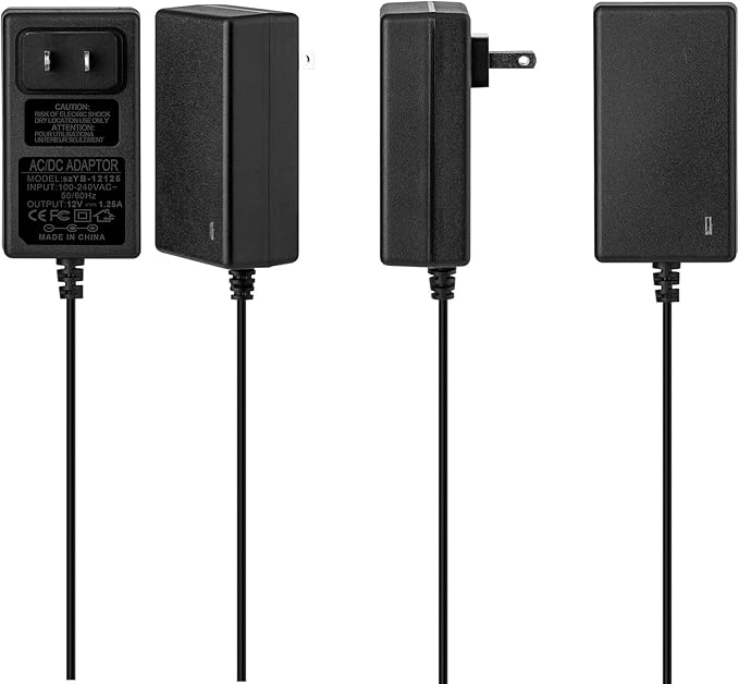 15W Power Adapter Replacement for Echo Pop, Dot 5th Gen, Dot 4th Gen, Dot 3rd Gen, Kids Edition, TV Cube Smart Speakers - Black Charger Cord Plug Long Cable, 3ft