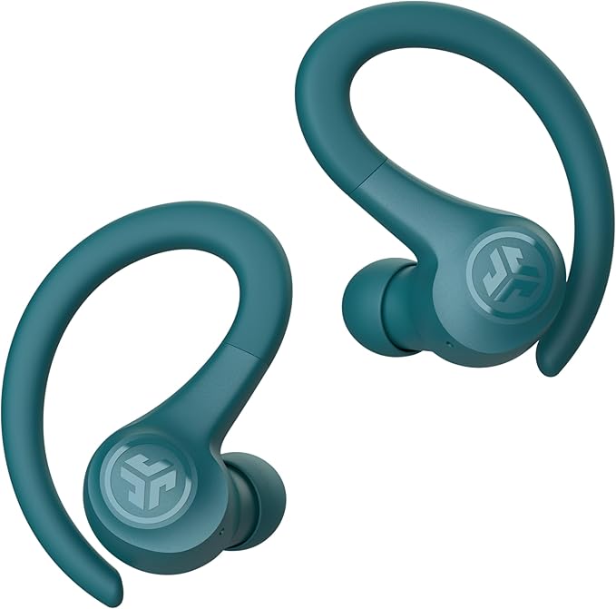 JLab Go Sport+ Wireless Workout Earbuds Featuring C3 Clear Calling, Secure Earhook Sport Design, 35+ Hour Bluetooth Playtime, and 3 EQ Sound Settings (Teal)