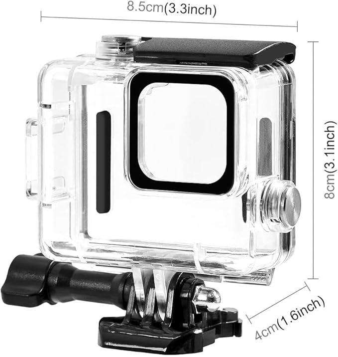 Waterproof Case for Go Pro Hero 4K, FotStdio 196ft/60m Underwater Diving Protective Housing Shell for Go Pro Hero 4K 2024 Compact Action Camera with Mount Accessories Kit
