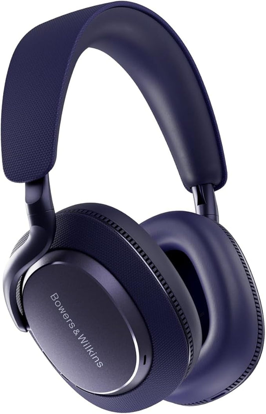 Bowers & Wilkins Px7 S3 Over-Ear Headphones, High-Resolution Sound, Comfortable Fit, Bluetooth, Active Noise Cancelling & Transparency Mode, 30-Hour Playtime, Quick Charge Support, Indigo Blue