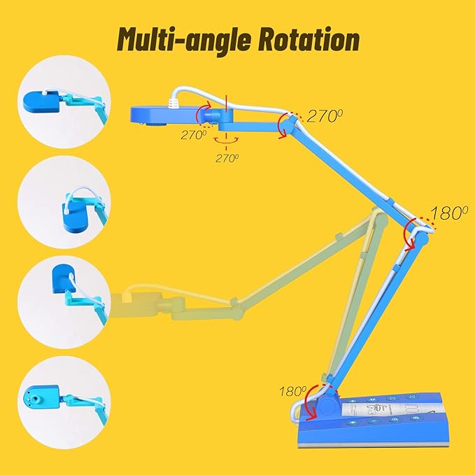 Mirabox 4K Ultra HD Document Camera for Teachers - 10MP 3-in-1 USB Document Camera Work with Mac OS,Windows,Chromebook for Live Demo,Web Conferencing,Distance Learning,Remote Teaching,Object Viewing