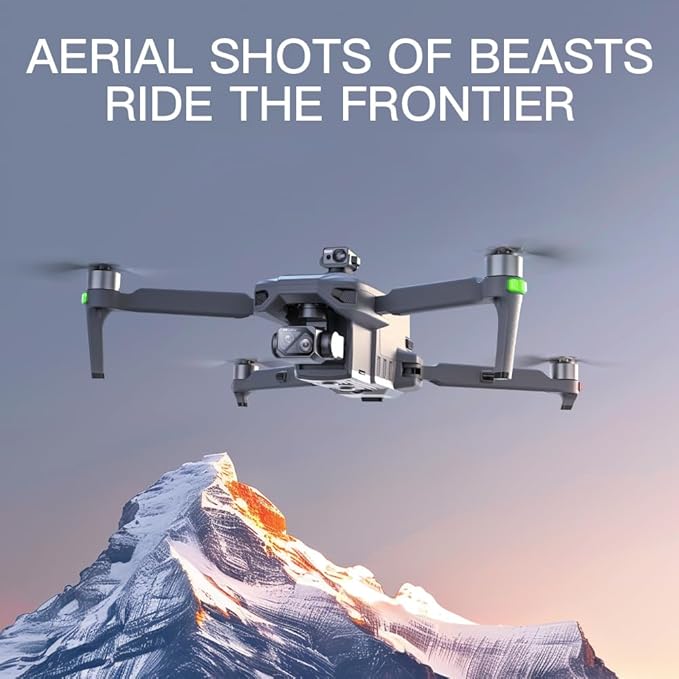 SG909 Drone with Camera 4K for Adults, 6 km Control Distance, Remote Control with Screen, 3-Axis Gimbal, 360° Obstacle Avoidance, Professional RC Quadcopter Drones, 3 Batteries