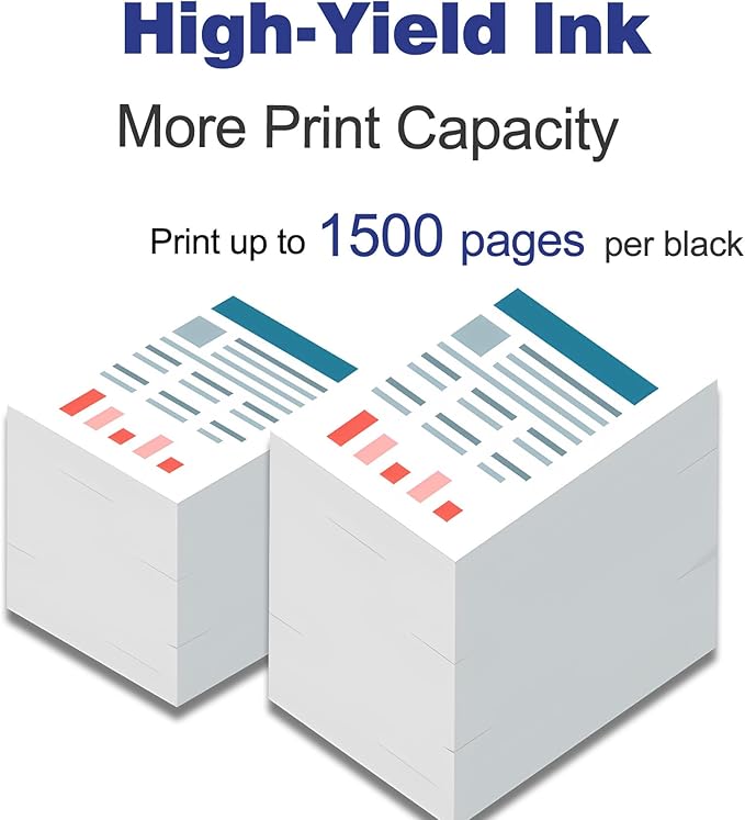 Remanufactured 812XL Ink Cartridge Replacement for 812 XL T812XL 812 XL Black for Workforce Pro WF-7840 WF-7820 WF-7310 EC-C7000 Printer (2 Black)