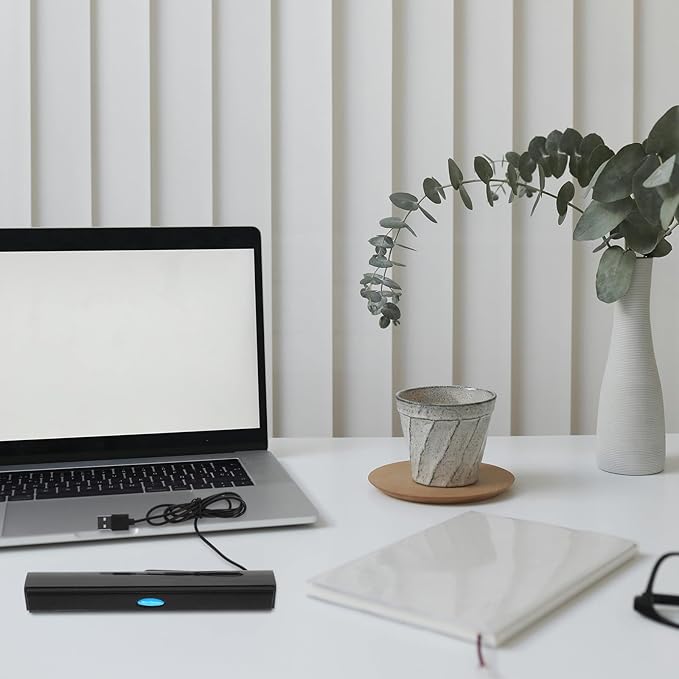 Sound Bars for TV, USB 2.0 Portable Soundbar - Small Surround Soundbar Speakers for PC/Gaming/Projectors, 7.9x1.1 Inch