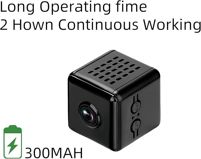 ULar 1080P Square Camera with 940nm Night Vision & Motion Detection,Picture Taking cam,Nanny Cam,Pet Cameras,Smart Indoor Security.