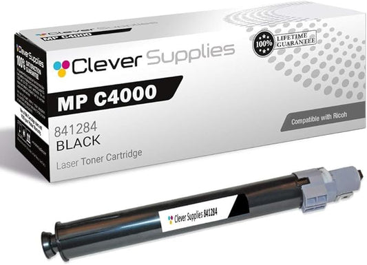 CS Replacement Toner Cartridge Compatible with Ricoh MP C4000 841284 Black Lanier LD 645C 655C LD540C LD550C C4040 C5050 C9145 C9155 MP C4000 Toner Cartridge Black