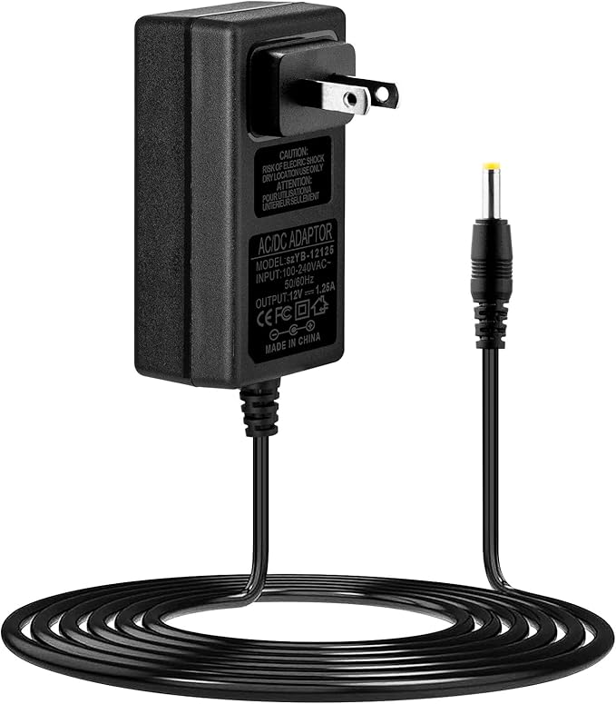 15W Power Adapter Replacement for Echo Pop, Dot 5th Gen, Dot 4th Gen, Dot 3rd Gen, Kids Edition, TV Cube Smart Speakers - Black Charger Cord Plug Long Cable, 3ft