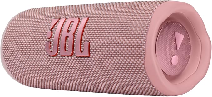 JBL Flip 6, Pink - Waterproof, Portable & Durable Bluetooth Speaker - Up to 12 Hours of Wireless Streaming - Includes Noise-Canceling Speakerphone, Voice Assistant Connect+