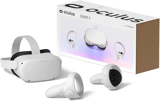Oculus Quest 2 VR Headset 128GB Holiday Set - Advanced All-in-One Virtual Reality Headset Cover Set, White
