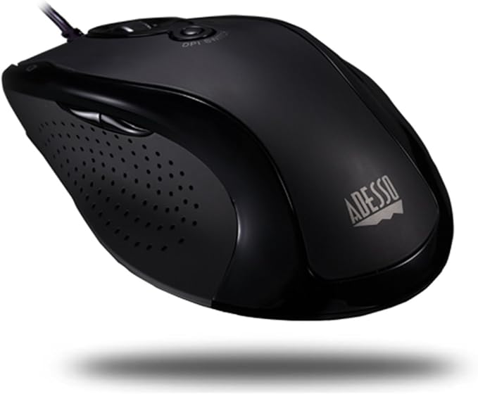 Adesso iMouse G2 - USB Ergonomic Optical Mouse Adjustable DPI Internet Navigational B, Black