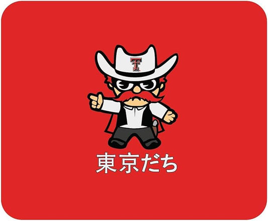 OTM Essentials Texas Tech University Standard Fabric Mouse Pad, Desk Accessories, Standard Fabric Gaming Mouse Pad, Tokyodachi Classic
