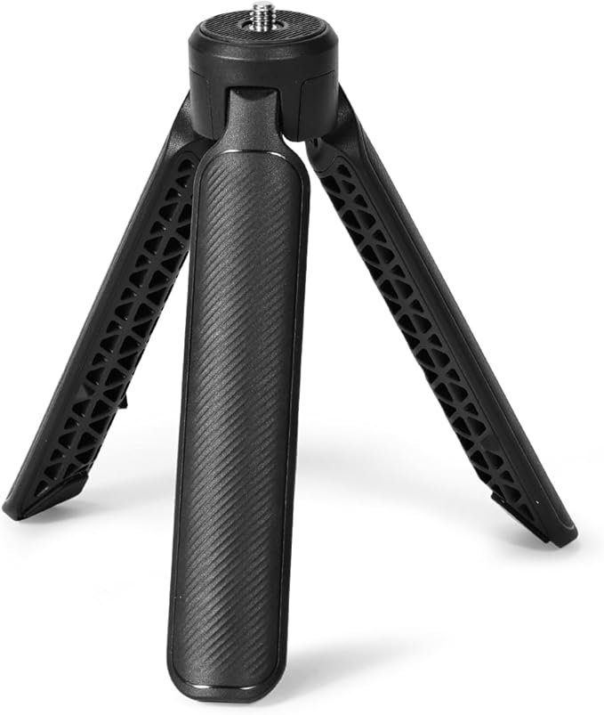 Treeroot Mini Camera Tripod, Tabletop Desktop Tripod with 1/4″-20 Screw for Smooth 4, Osmo Mobile, Vimble 2, Gimbal Handle Grip,Stabilizer and All Cameras-T00A4103
