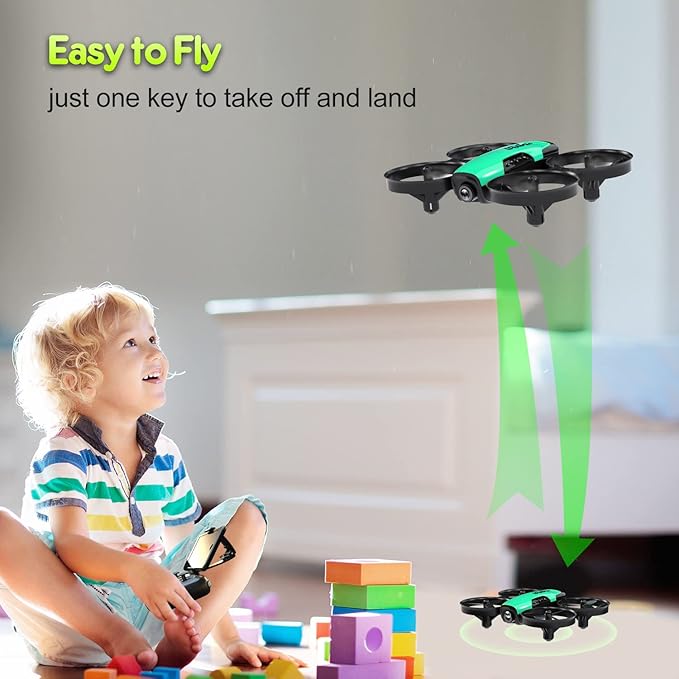 Loolinn | Drone for Kids Gift with Camera - Mini Drone, Remote Control Quadcopter Drone with 90° Adjustable Camera, Safe for Kids, Photos and Videos, Easy to Fly (Christmas Gift for Boys and Girls)