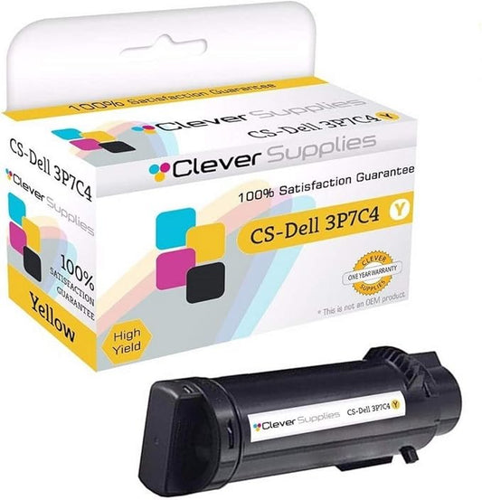 CS Replacement Toner Cartridge Compatible with Dell S2825cdn 3P7C4 Yellow H625cdw H825cdw S2825cdn