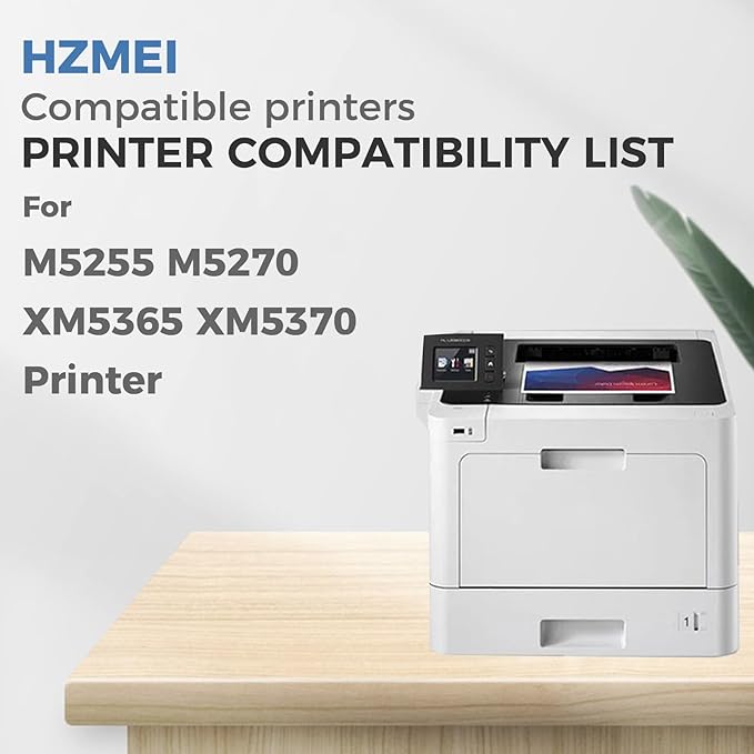 25B3074 Toner Cartridge High Yield 25B3074 Black Toner with New Chip Replacement for Lexmark M5255 M5270 XM5365 XM5370(45,000 Pages)