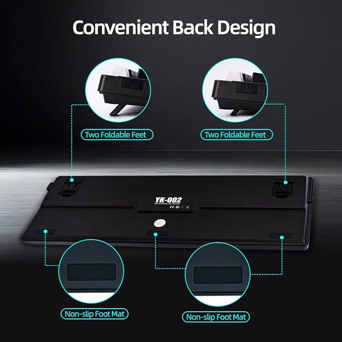 WJX Mechanical Gaming RGB Keyboard Wired 98 Full Keynap, RGB Backlit with 19 Modes Computer Clicky Keyboard for PC & Mac, Hot-Swappable Red Tactile Mechanical Switch, USB-C Control PBT Keycaps（White）