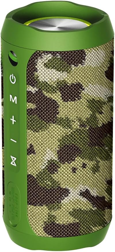 EDUPLINK Bluetooth Speaker, Portable Wireless Speakers, Waterproof Ipx7 Speaker, Music Box, TWS Pairing Stereo, Long Playtime for Girl, Maiden, Women, Girlfriend，Home, Travel, Camouflage