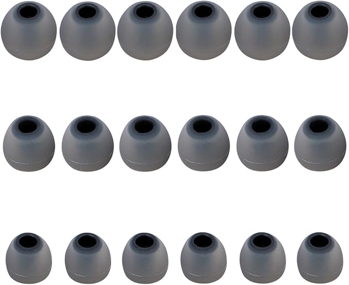 Silicone Replacement Earbud Tips Earbud Covers Fit for in-Ear Headphones (Inner Hole 3.8mm -5.1mm) Earbud Replacement Tips Ear Tips 9 Pairs