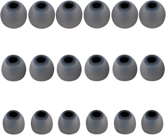 Silicone Replacement Earbud Tips Earbud Covers Fit for in-Ear Headphones (Inner Hole 3.8mm -5.1mm) Earbud Replacement Tips Ear Tips 9 Pairs